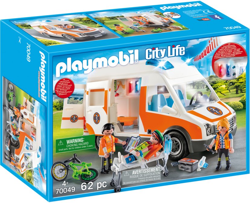 Ambulance with Flashing Lights – box_front