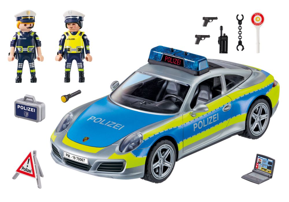 Porsche 911 Carrera 4S Police - Grey – box_back