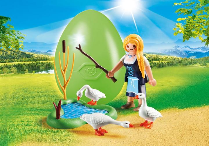 Maiden with Geese