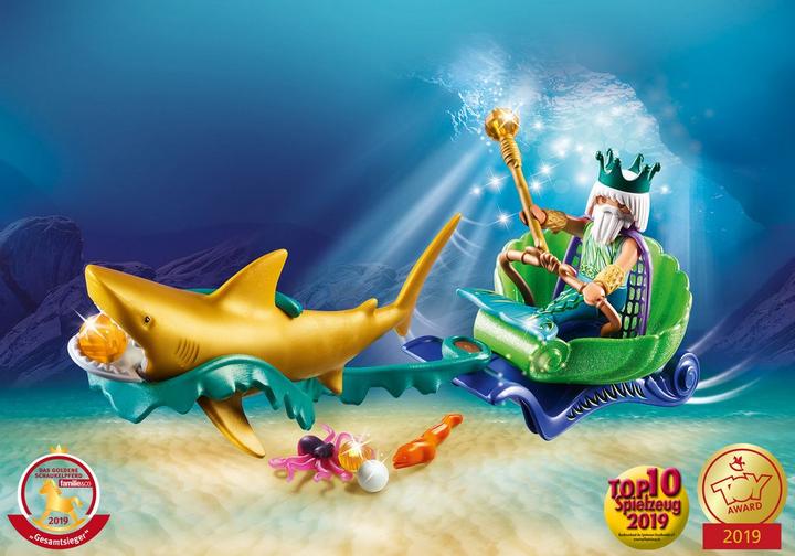 King of the Sea with Shark Carriage