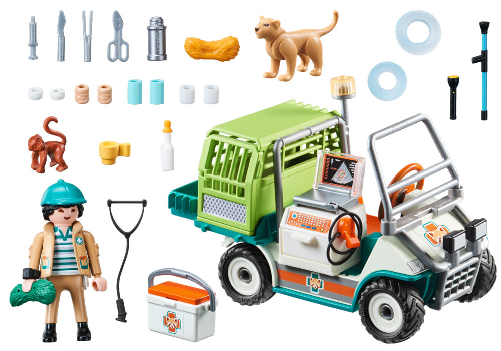 Zoo Vet with Medical Cart – box_back
