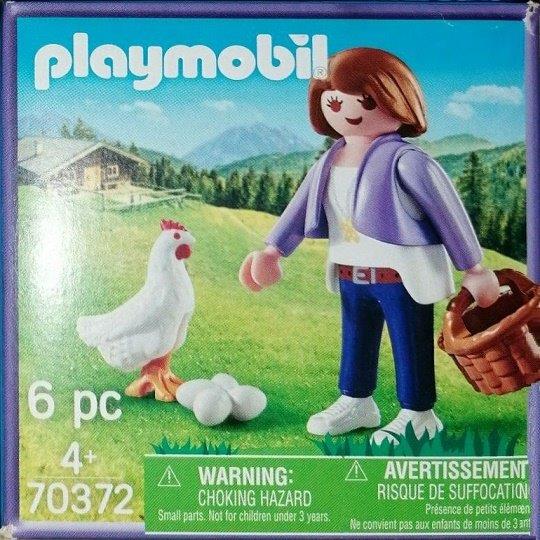 Milka Woman with Chicken