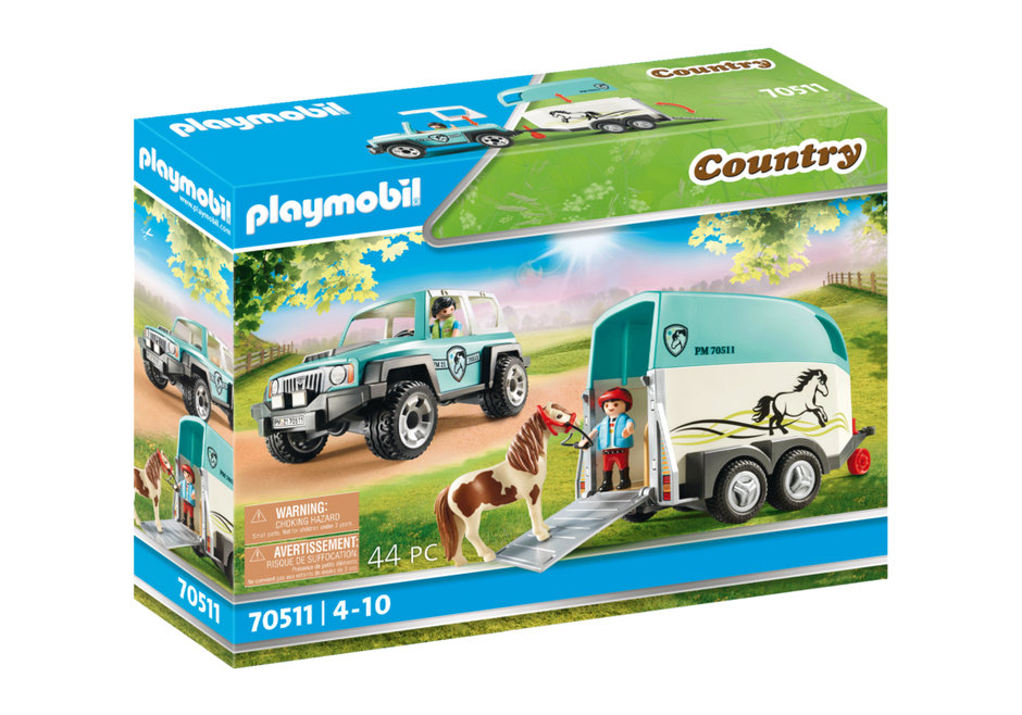 Car with Pony Trailer – box_front