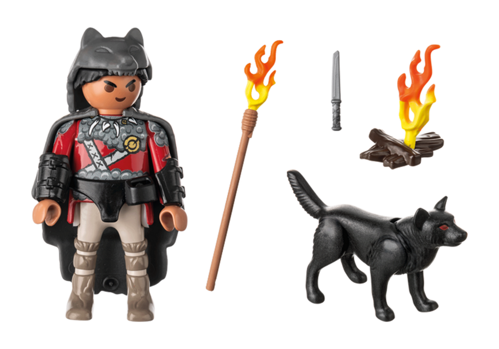 Warrior with wolf – box_back