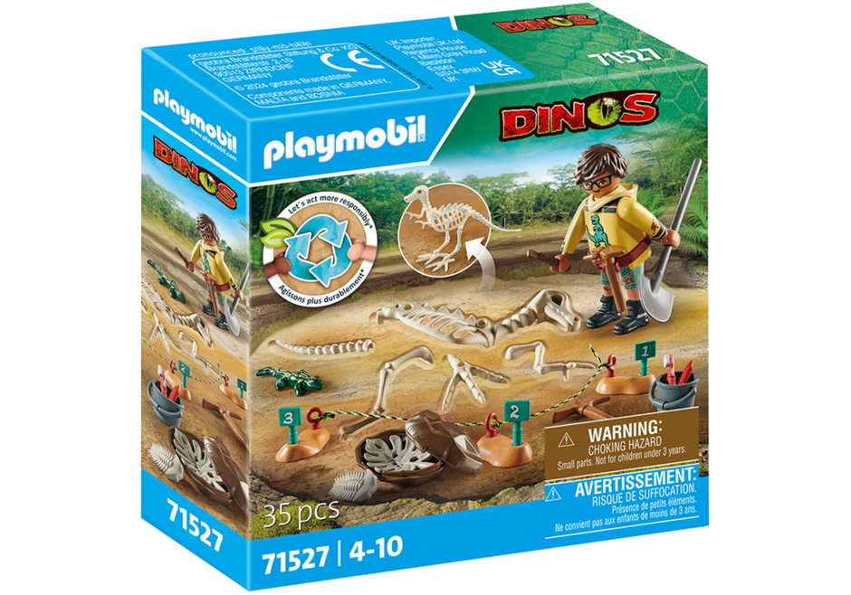 Archaeological dig with dinosaur skeleton – box_front