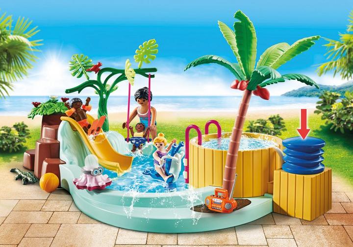 Children's pool with whirlpool